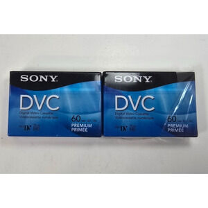 NEW 2 Pack SONY DVM60PRR Premium MiniDV 60min‎ Digital Video Cassettes